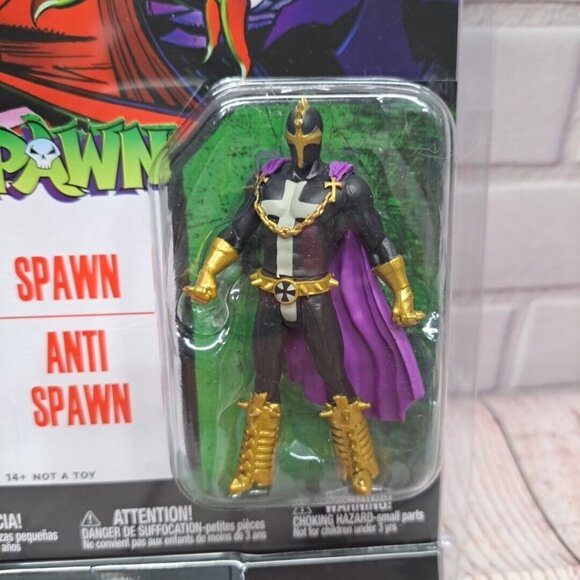Spawn & Anti-Spawn 3" Action Figures With Comic Book McFarlane Toys - Picture 3 of 6